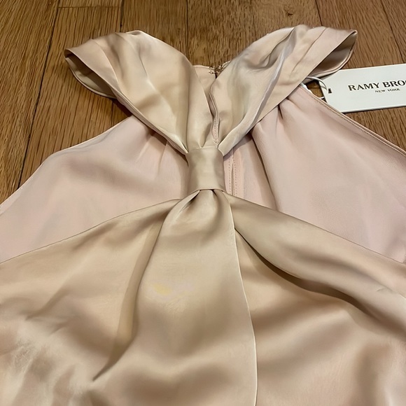 ✨ NWT Ramy Brook Hunter Halter Tank Top in Buttercream size Medium MSRP $295 - Picture 2 of 7